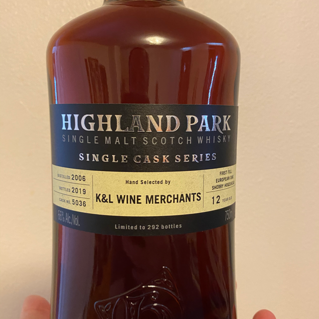 Highland Park Single Cask, Aged 12 Years, First Fill Sherry Hogshead