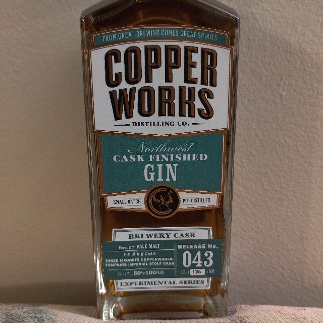 Copperworks Cask Finished Gin: Imperial Stout Cask