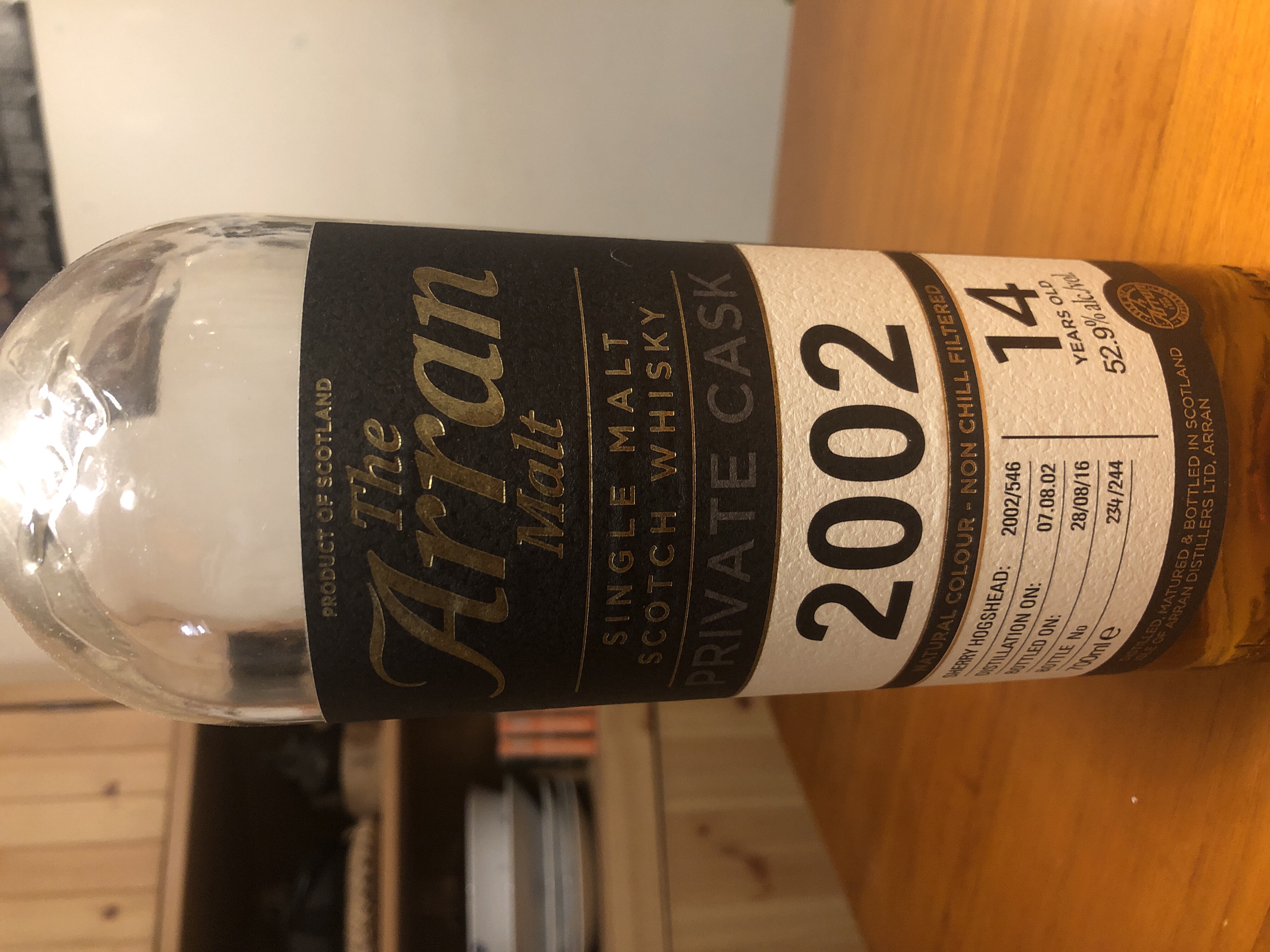 Arran private cask, 2002 14 years
