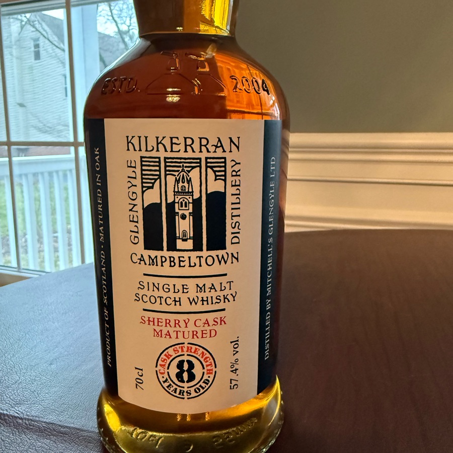 Kilkerran Sherry Cask 8 year cask strength