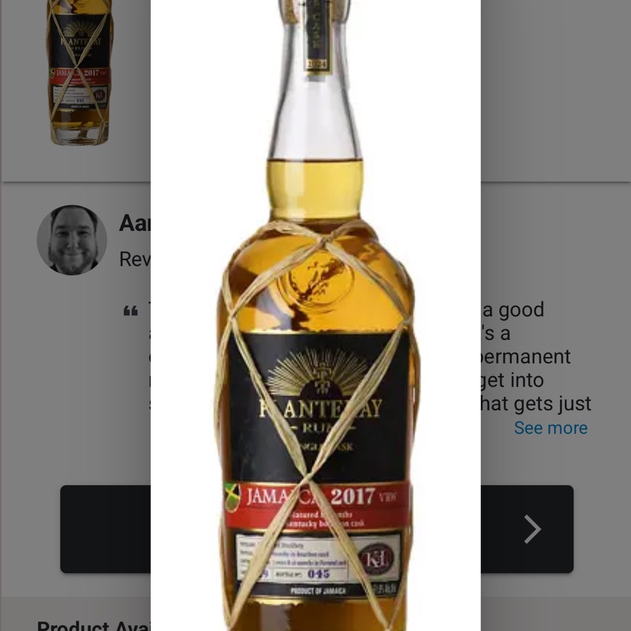 Long Pond (VRW) 7 Year old "Planteray" K&L Exclusive Ex-Willett Barrel Finished Pot Still Jamaican Rum
