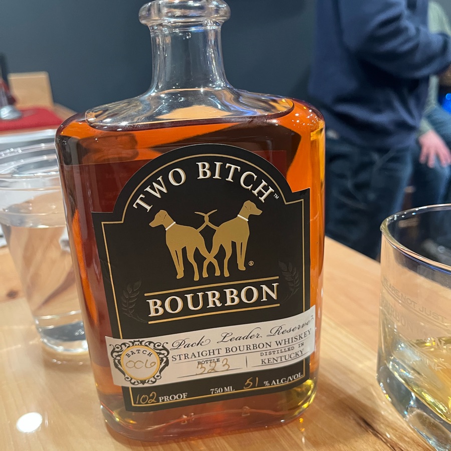 Two Bitch Bourbon's Pack Leader Reserve Batch 006