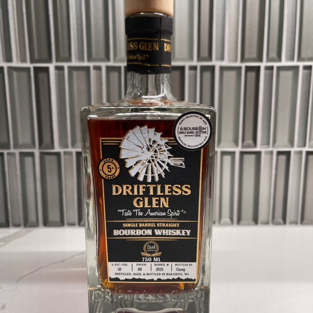Driftless Glen Single Barrel Cask Strength + Aged 6+ Yrs (r/bourbon pick)