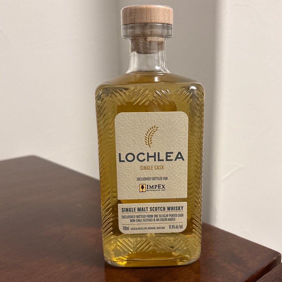 Lochlea Single Cask Ex-Islay Peated Cask