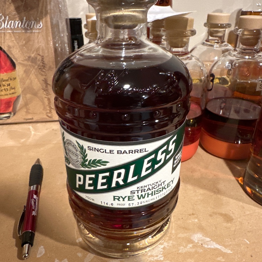 Peerless Kentucky Straight Rye Whiskey Single Barrel Selection T8KE