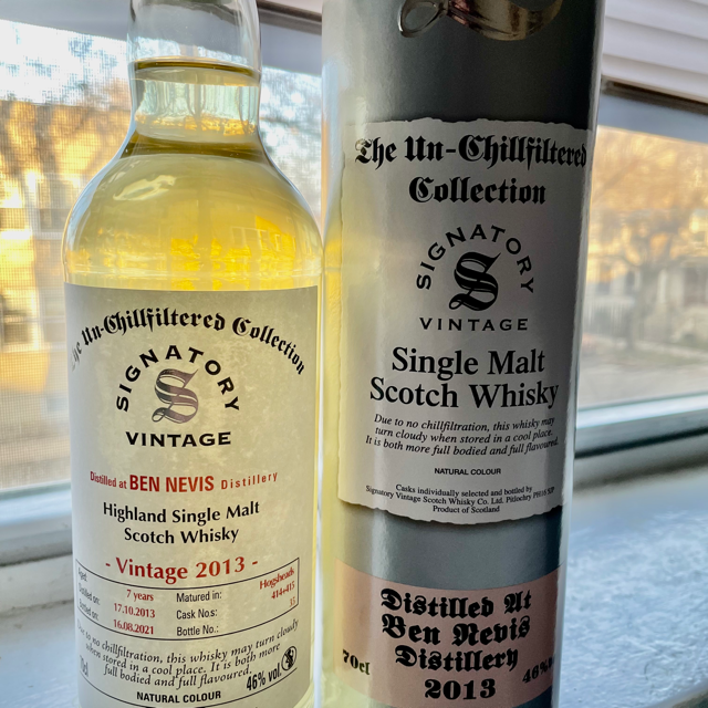 Ben Nevis Signatory Vintage 2013 7 years old