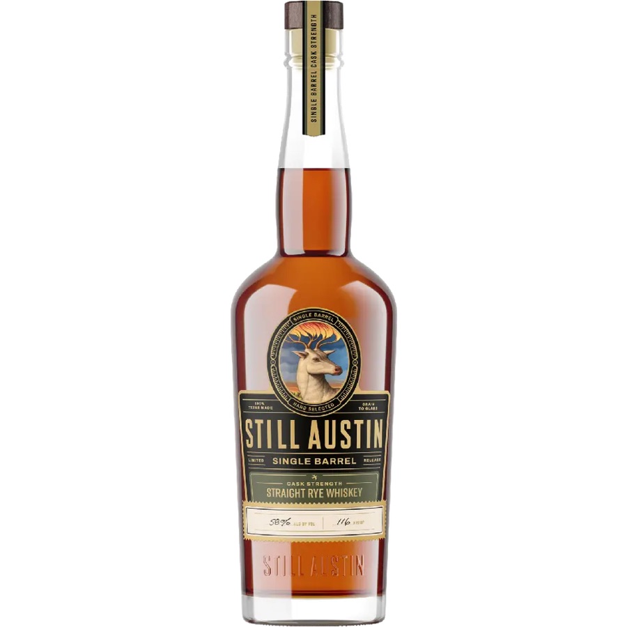Still Austin Single Barrel Cask Strength Straight Rye Whiskey