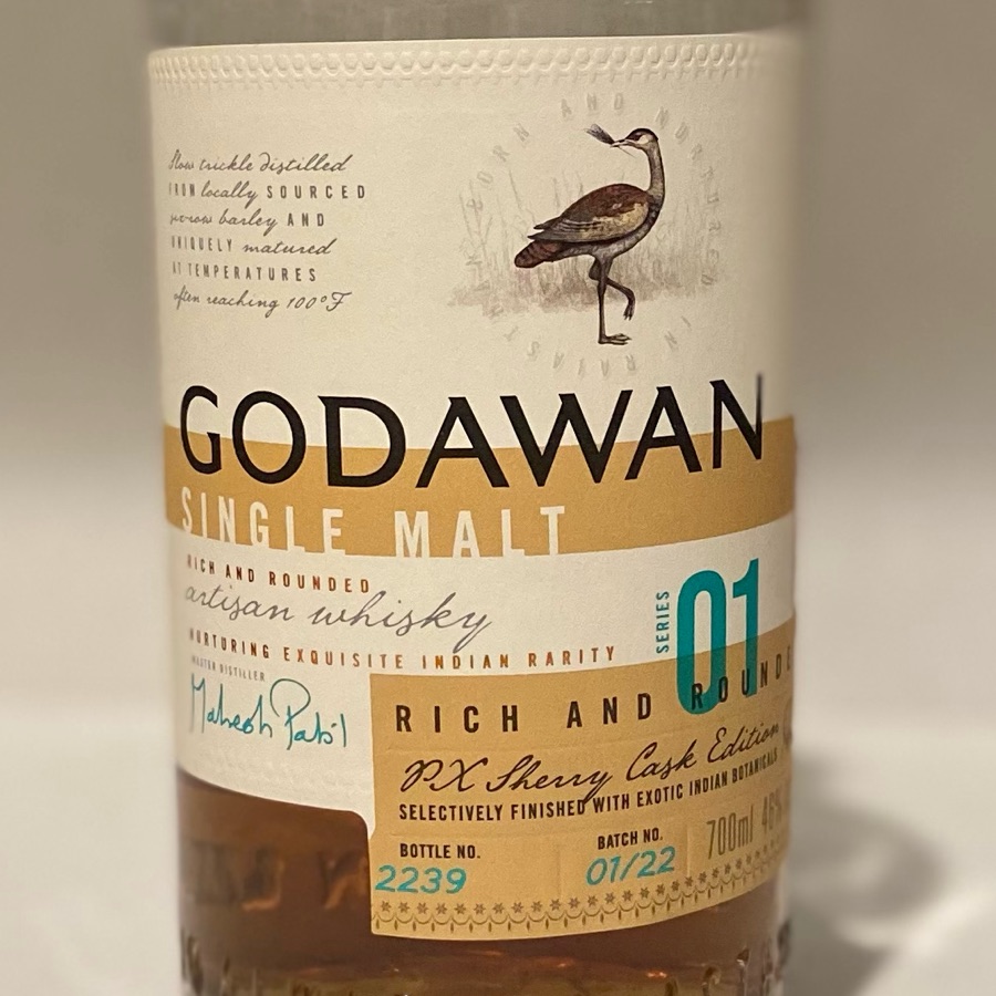 Godawan Single Malt Rich and Rounded Artisan Whisky Series 01
