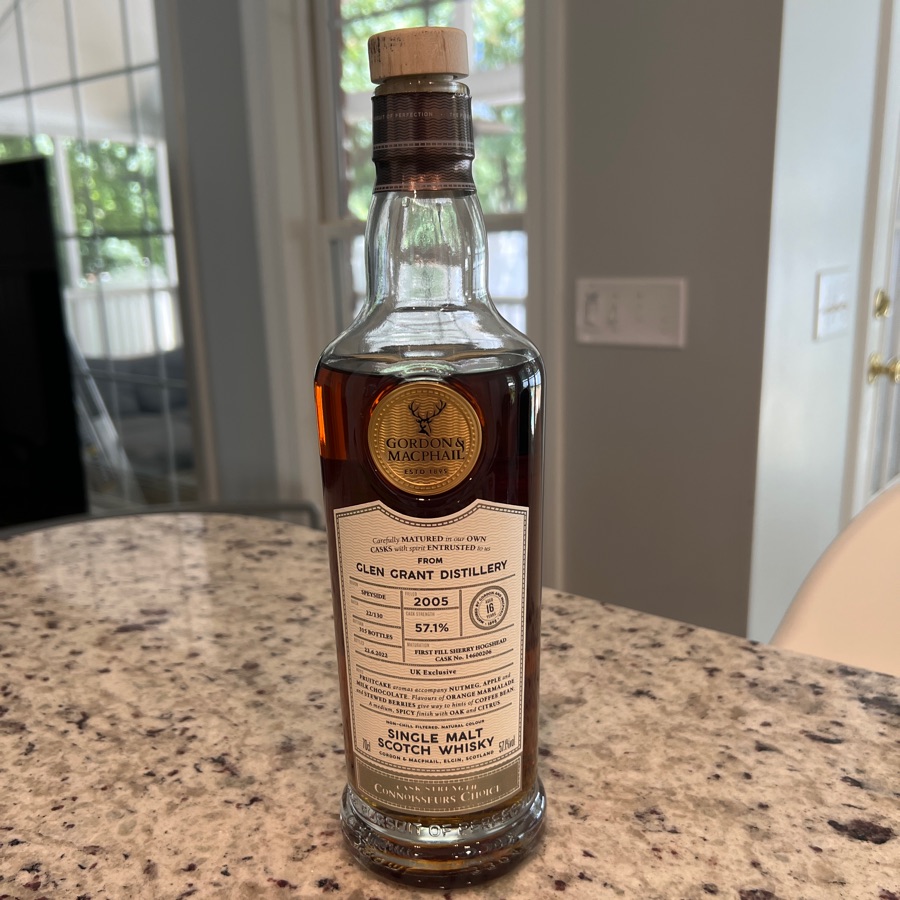 Glen Grant 2005 16 Year Connoisseurs Choice Cask Strength (Gordon & MacPhail)
