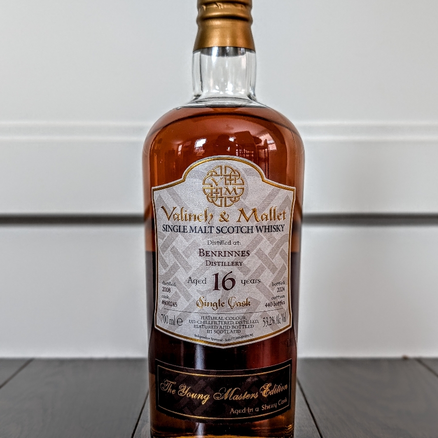 Valinch & Mallet Benrinnes 2008 16 Year Single Malt Scotch Whisky