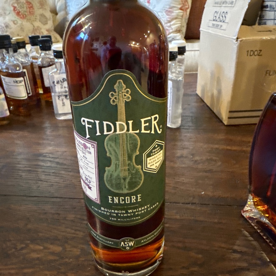 ASW Fiddler Encore Bourbon Whiskey Finished in Tawny Port Casks R/Bourbon Single Barrel selected by T8KE barrel #756