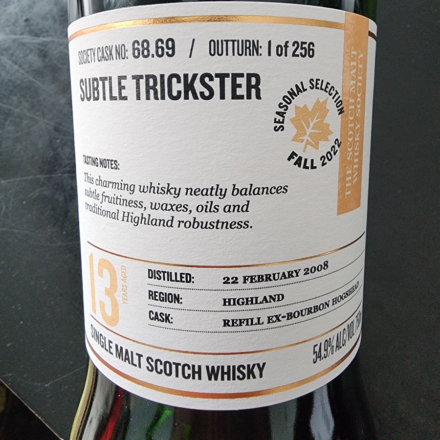 SMWS 68.69 Subtle Trickster