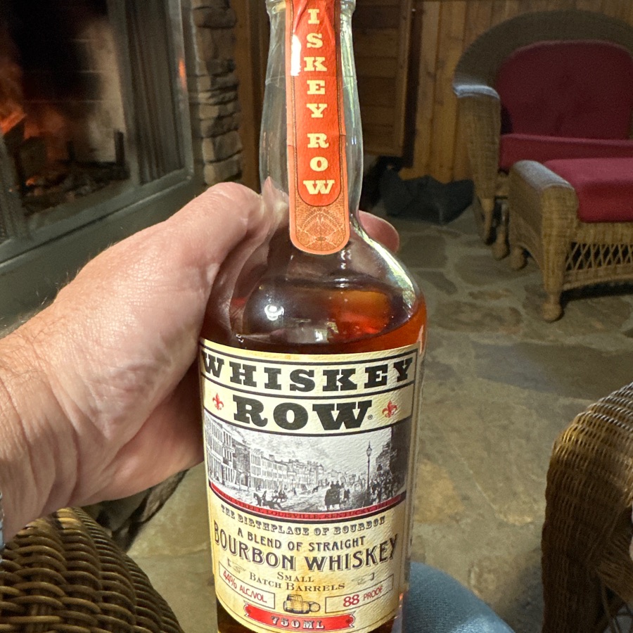 Whiskey Row a Blend of Straight Bourbon Whiskey, Small Batch