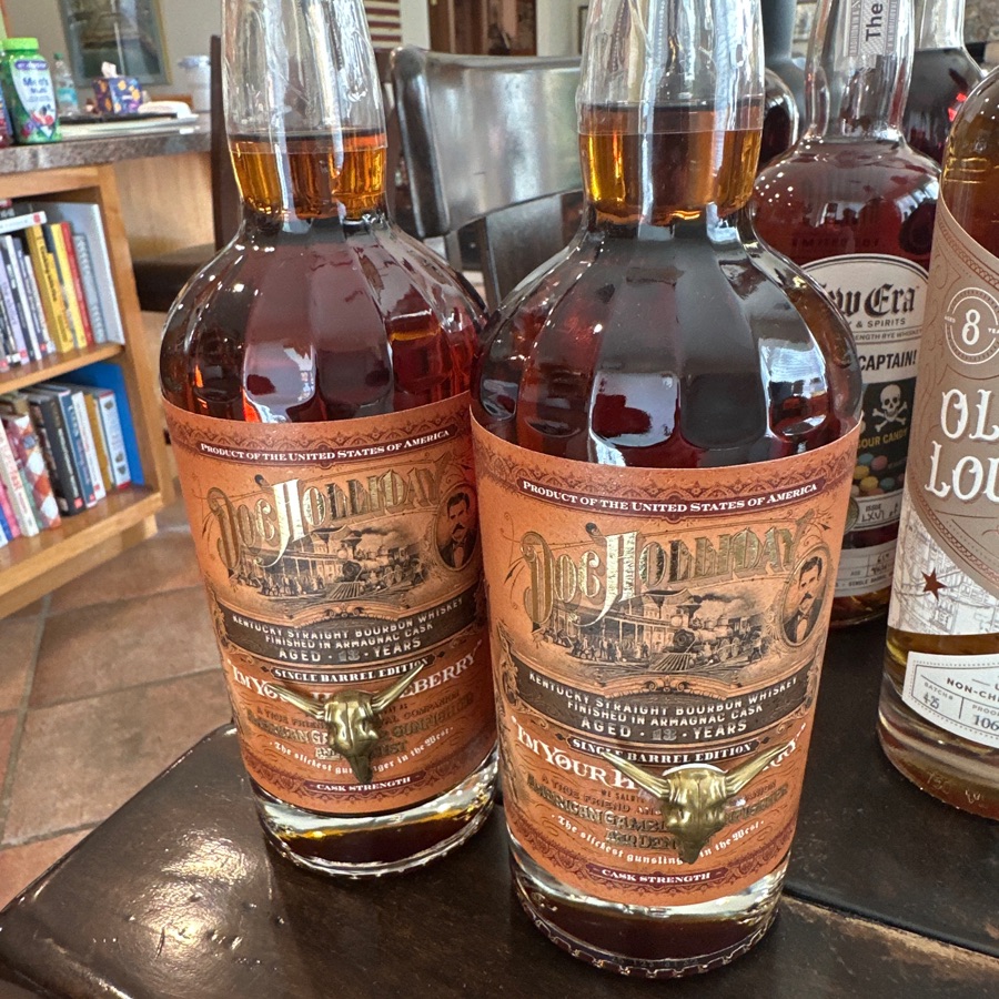 Doc Holladay Cask Strength Kentucky Straight Bourbon Whiskey Finished in Armagnac Casks Aged 13 Uears Single Barrel Edition