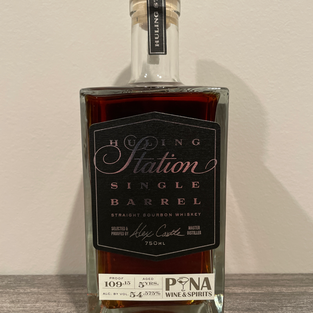 Huling Station Single Barrel Straight Bourbon Whiskey (Pina Wine & Spirits)