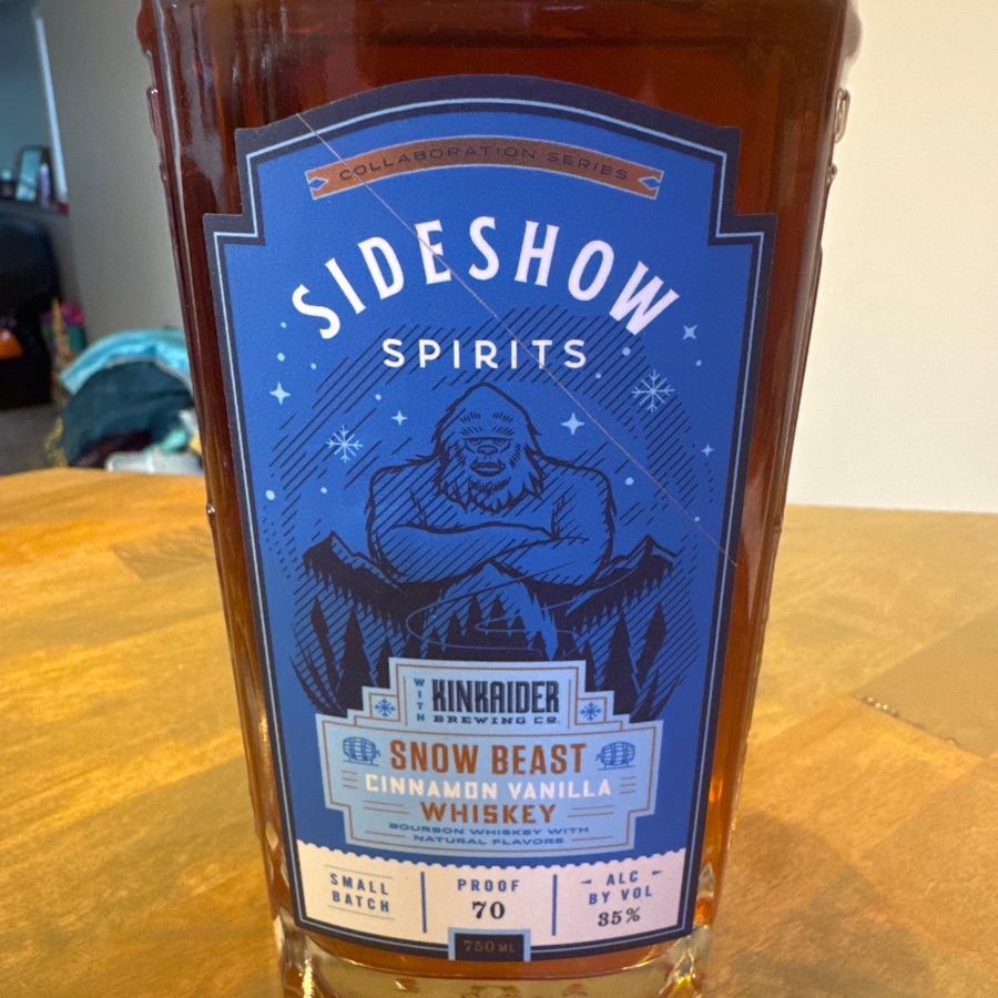 Sideshow Spirits Snow Beast Cinnamon Vanilla Whiskey