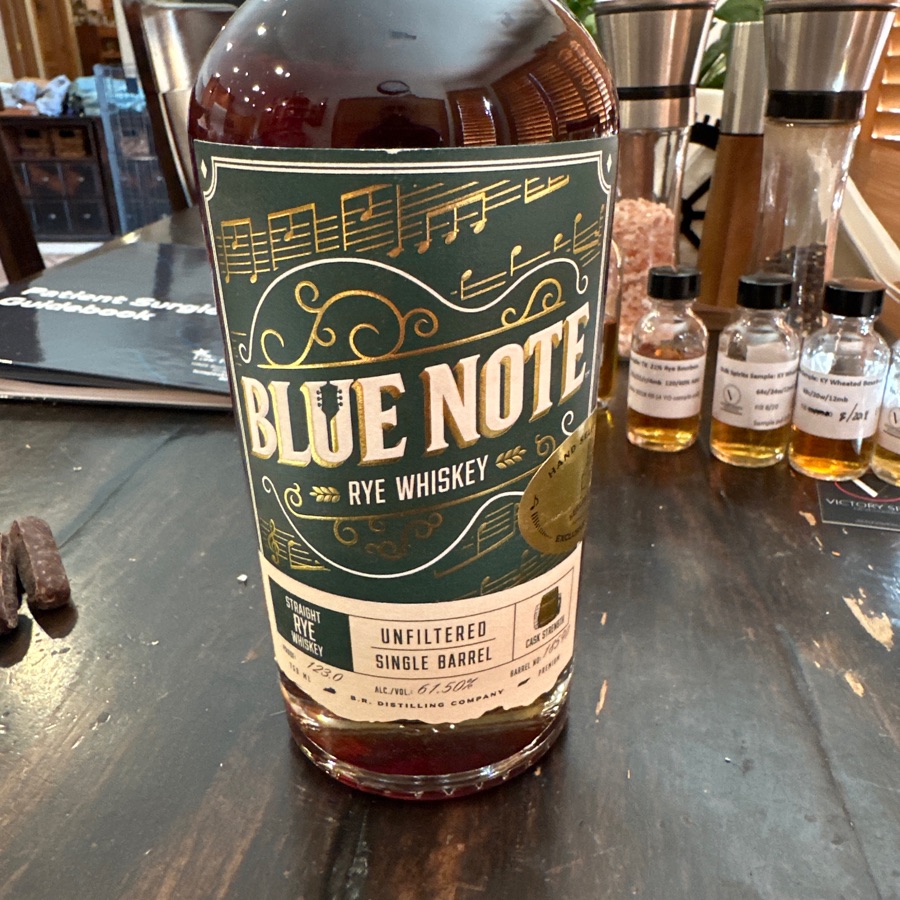 Blue Note Rye Whiskey Unfiltered Single Barrel Cask Strength selected by Seelbach's