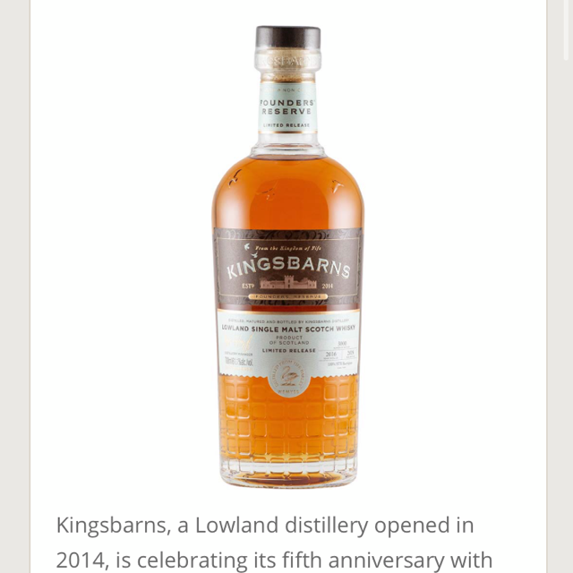 Kingsbarns Family Reserve 2019 STR
