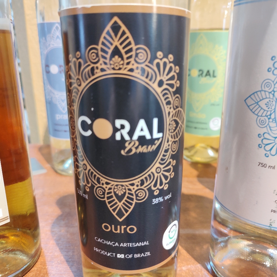 CACHAÇA CORAL BRASIL OURO