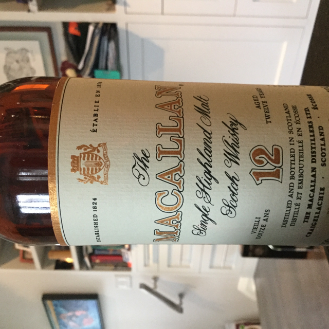 macallan single highland malt scotch whiskey 12 year old