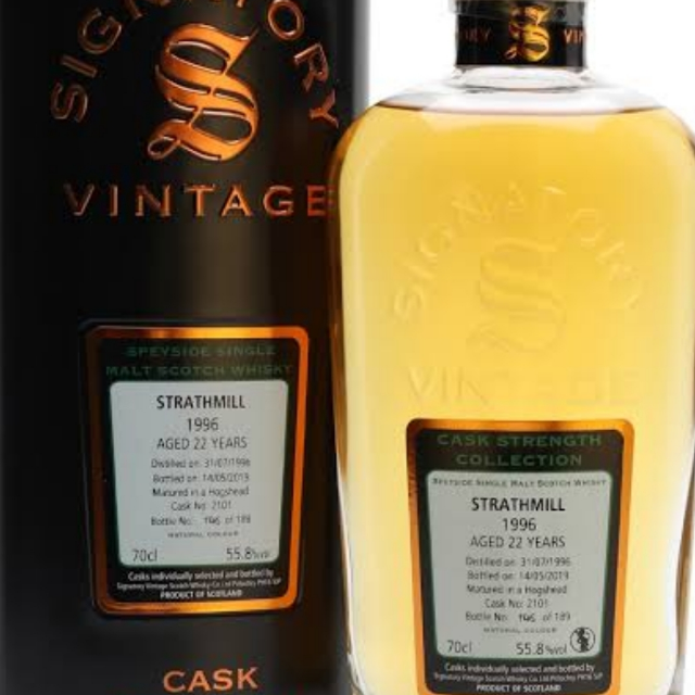 Strathmill 1996 22 Year Cask Strength Collection (Signatory)