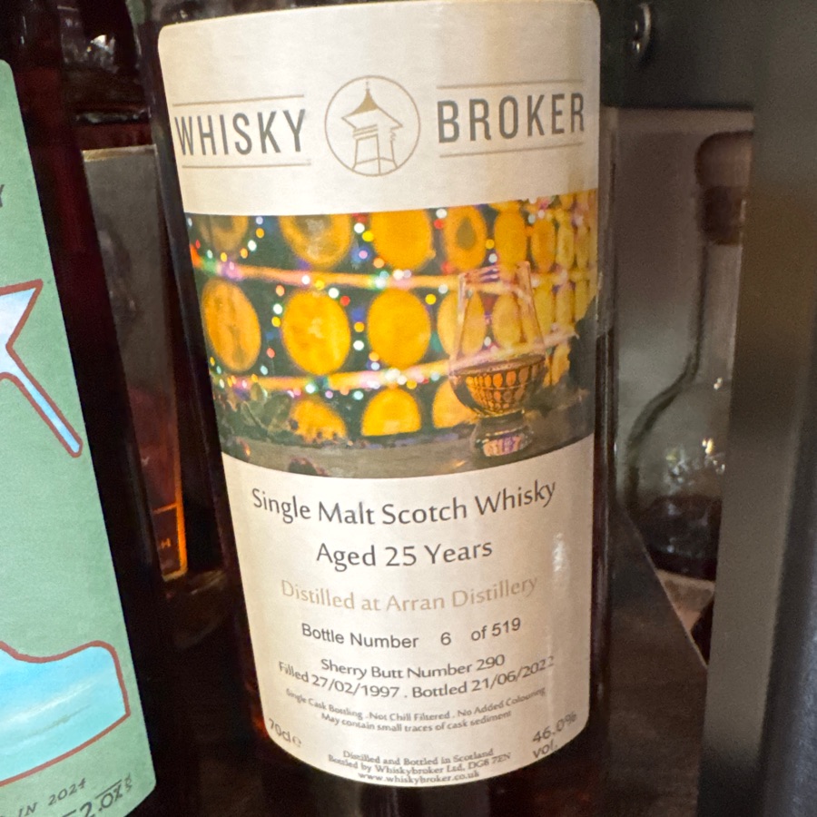 Arran 25 Whisky Broker