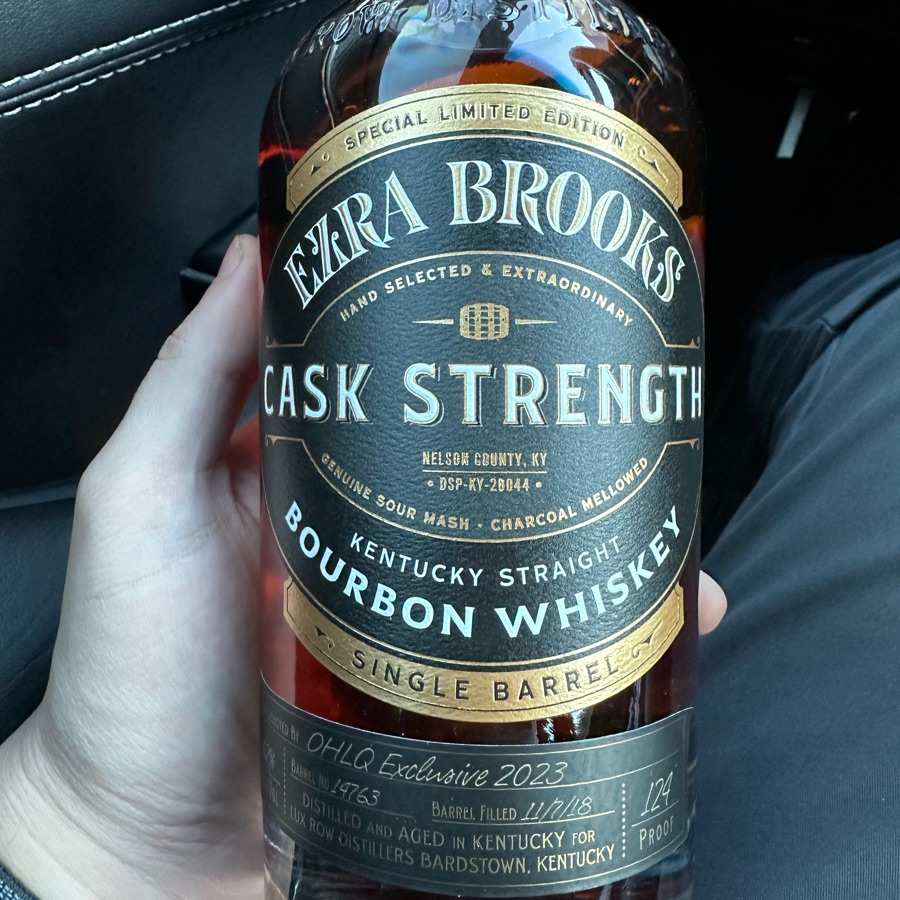Ezra Brooks Cask Strength Bourbon (OHLQ Exclusive 2023)