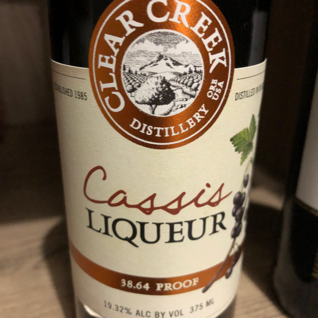 Clear creek cassis liqueur
