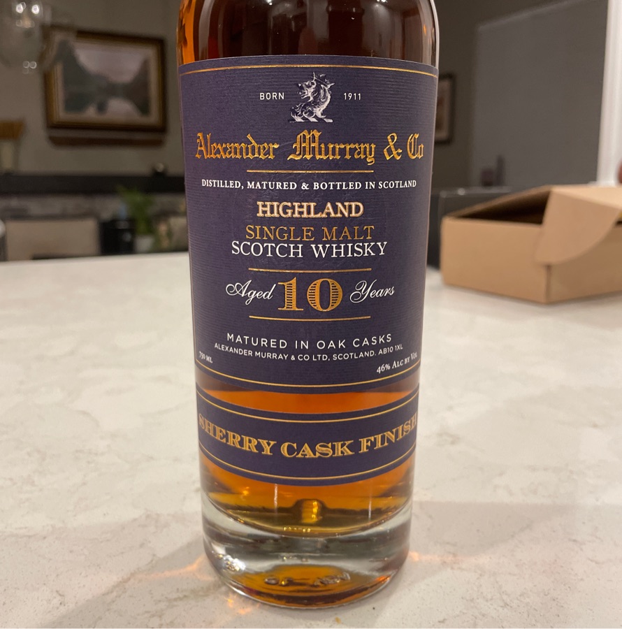 Alexander Murray & Co Highland Single Malt Sherry Cask Finish