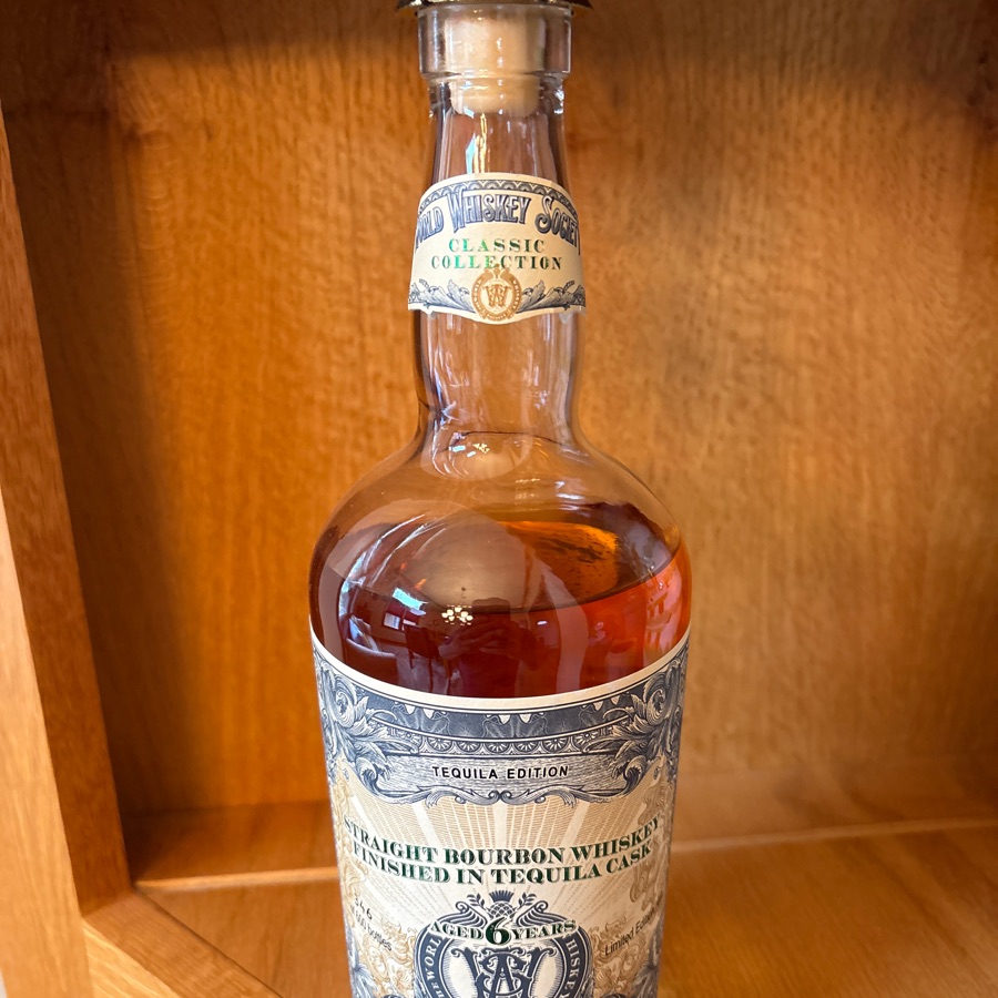 World Whiskey Society Straight Bourbon Whiskey Finished in Tequila Cask- Aged 6 Years