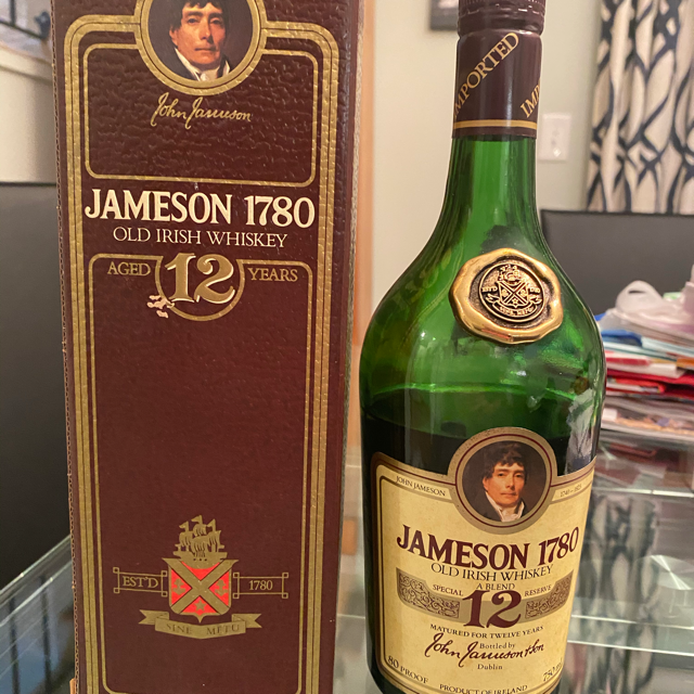 Jameson 1780 Old Irish Whiskey 12 Year Old