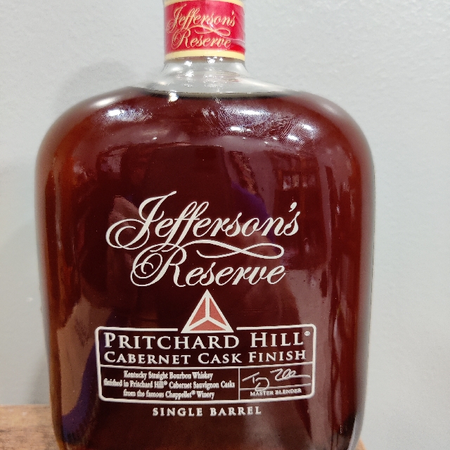 Jefferson's Reserve Single Barrel Cabernet Cask Finish OHLQ Exclusive 2022