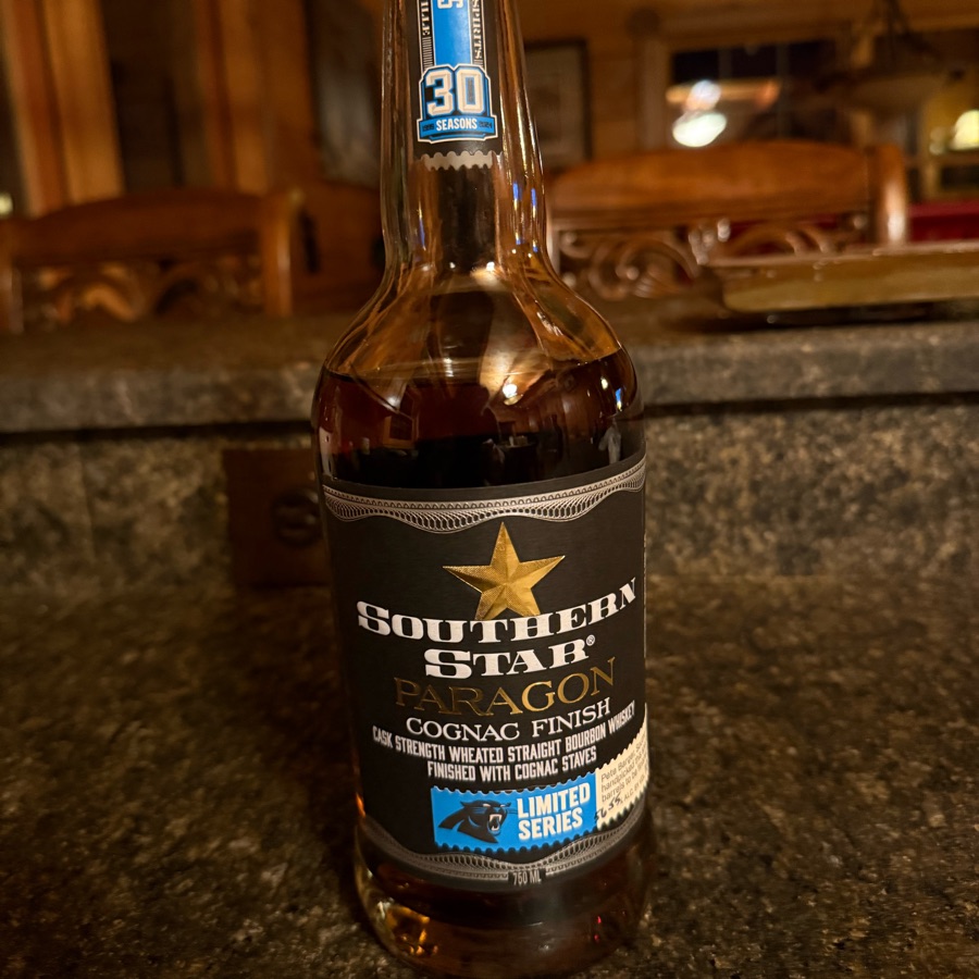 Southern Star Paragon Cognac Finish, Carolina Panters 30th, 113.1 proof
