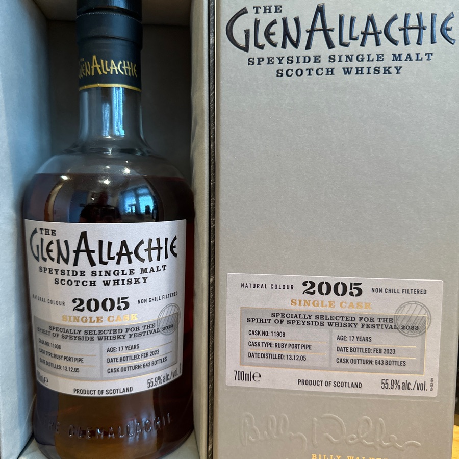 Glenallachie 2005 Spirit of Speyside Festival 17 port pipe