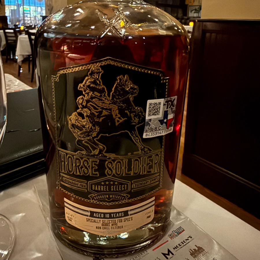 Horse Soldier 10 Year Barrel Select Spec's Single Barrel No. 145