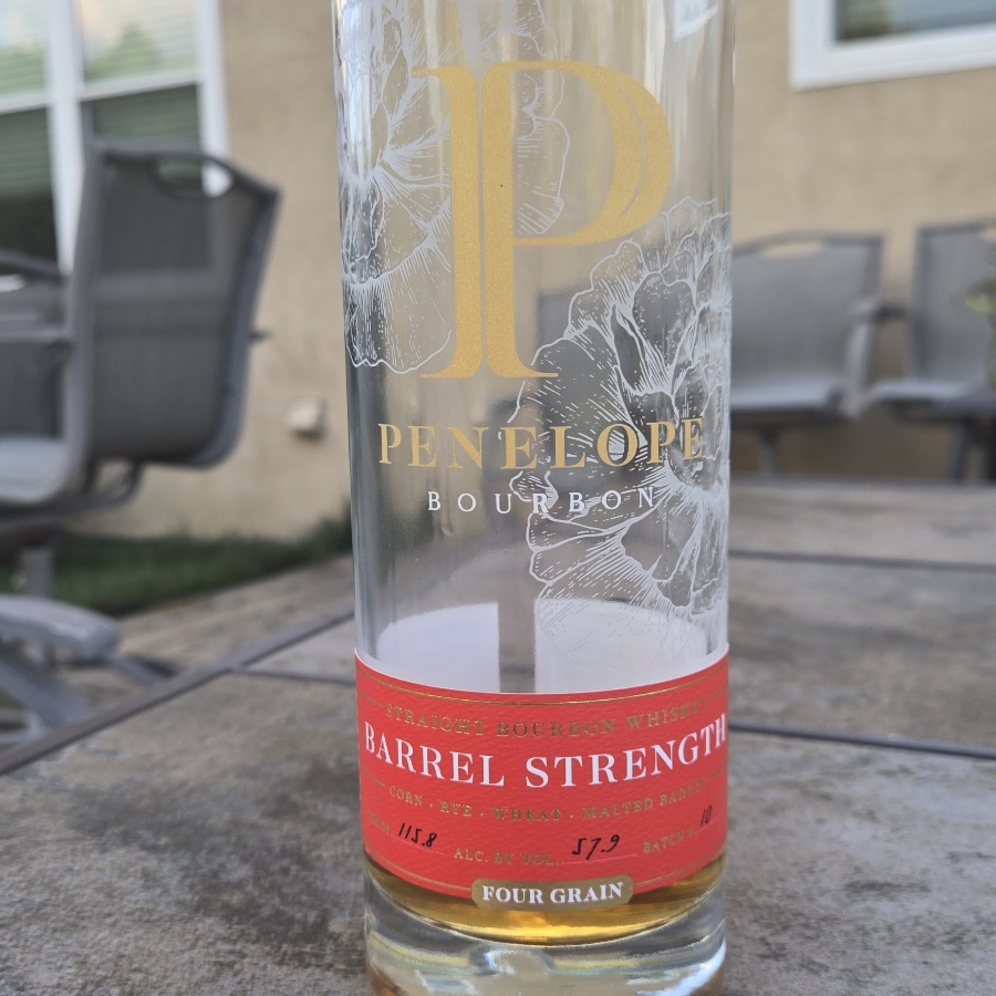 penelope bourbon whiskey barrell strength batch 10