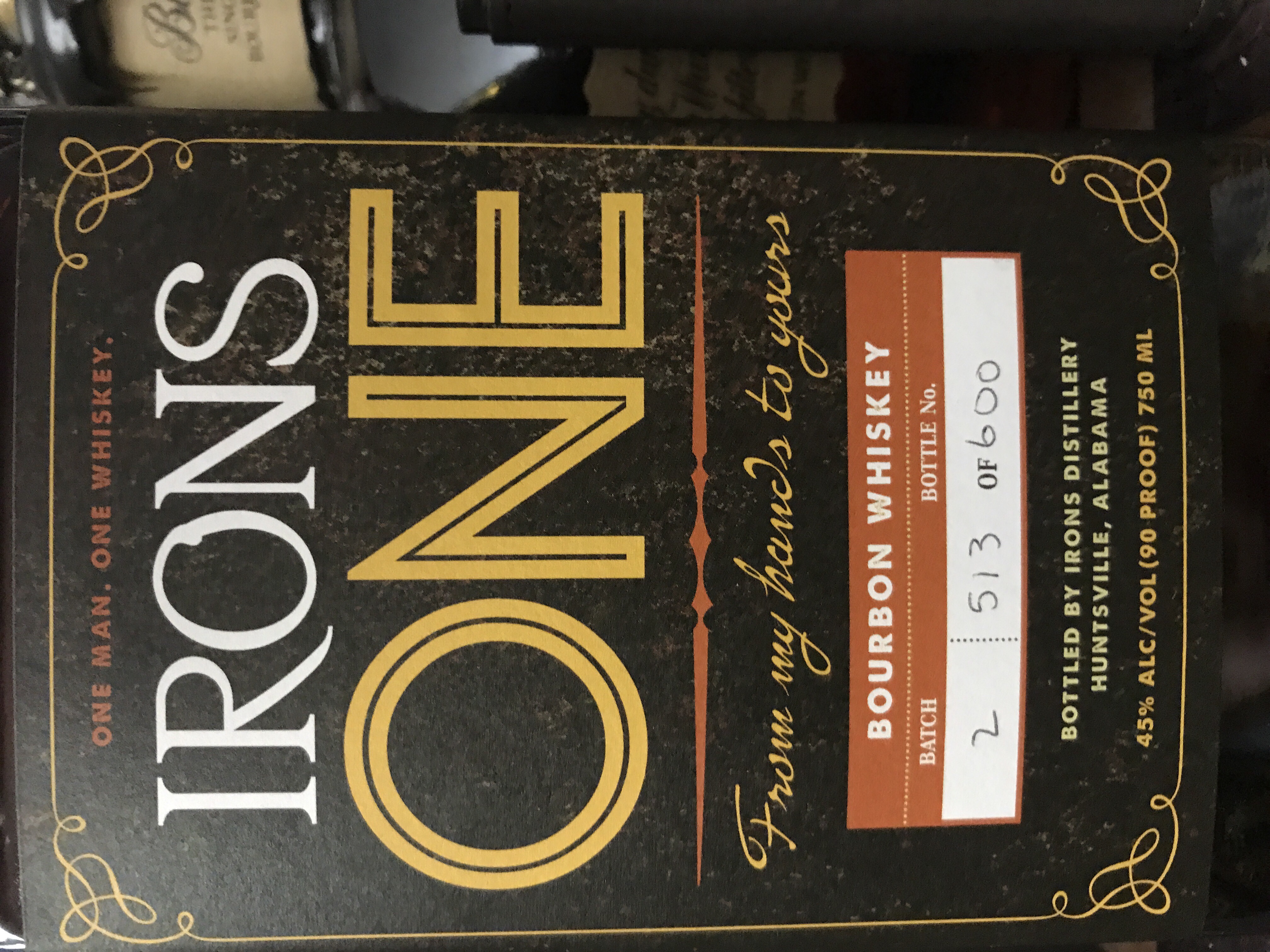 Irons One Bourbon Whiskey
