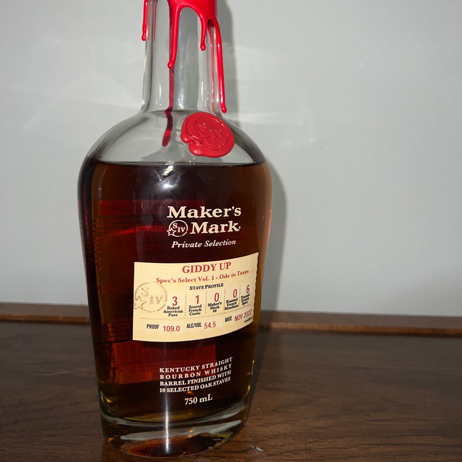 Makers Mark - giddy up - spec's select vol. 1