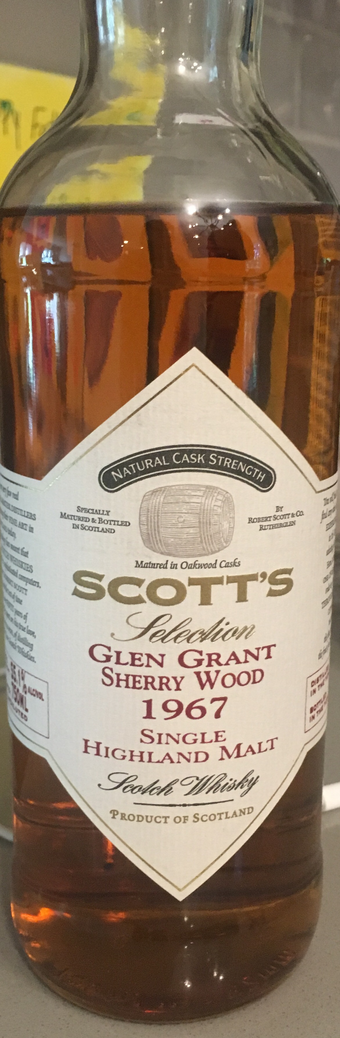 Glen grant sherry wood 1967 Scott's selection