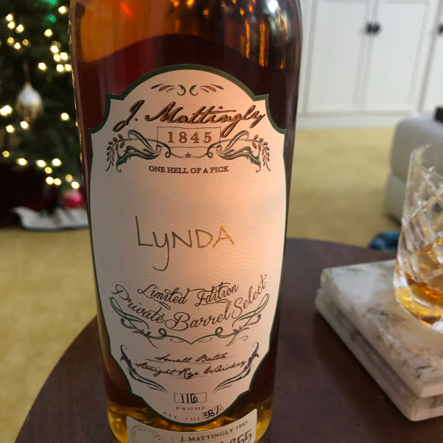J. Mattingly 1845 Private Barrel Select Rye "Lynda"
