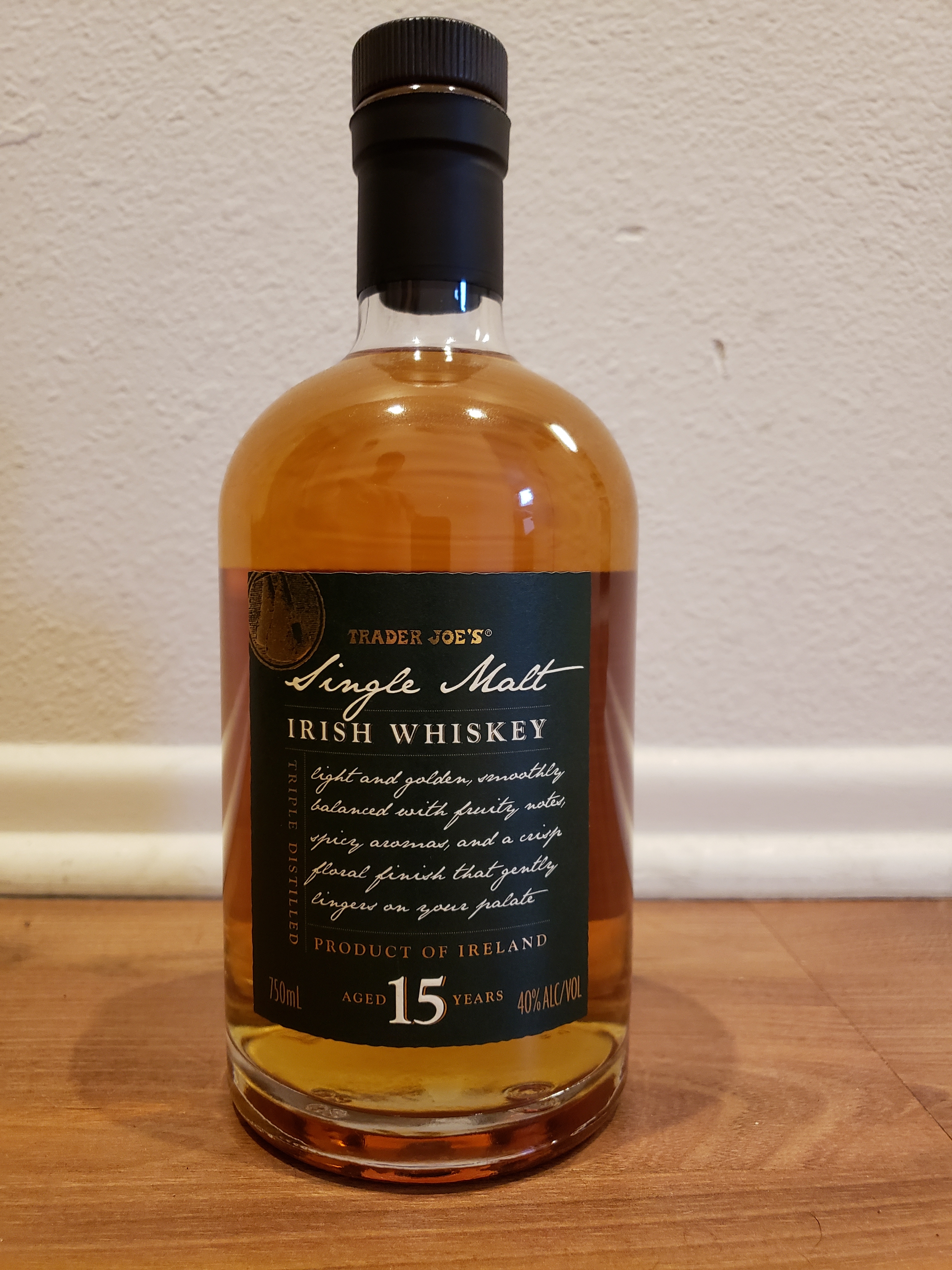 Trader Joe's 15 Year Single Malt Irish Whiskey
