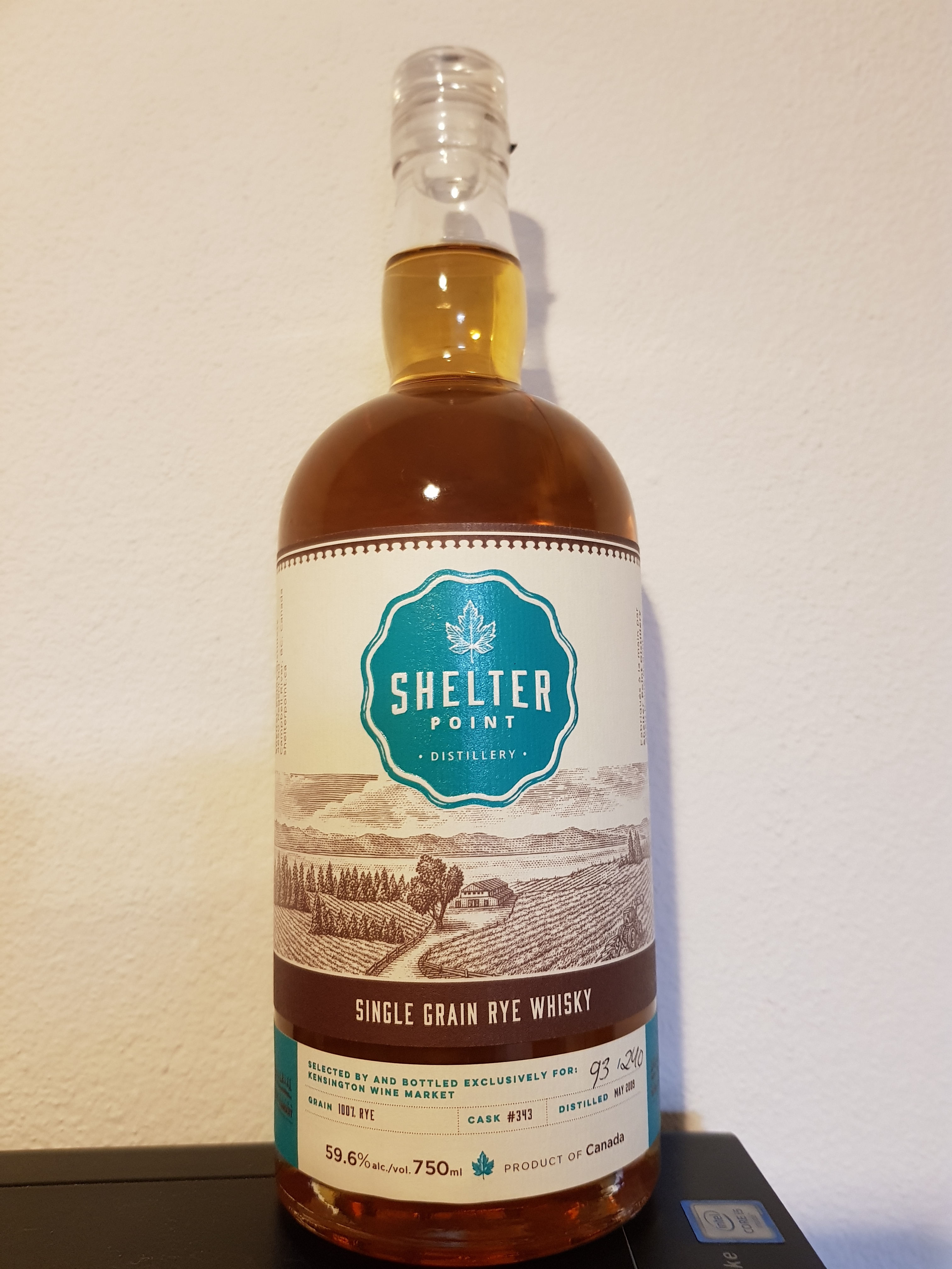 Shelter Point Single Grain Rye Whisky Cask #343 (Kensington Wine Market)