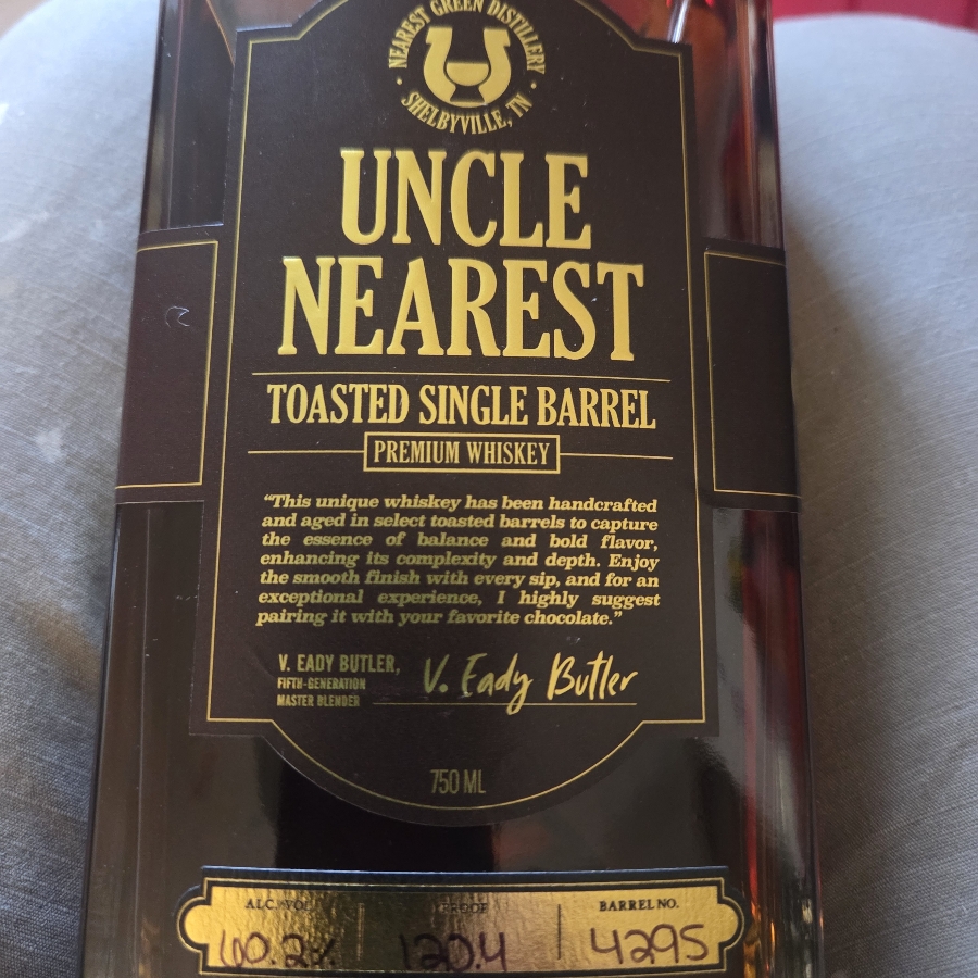 Uncle Nearest Toasted Single Barrel 2025 Barrel 4295
