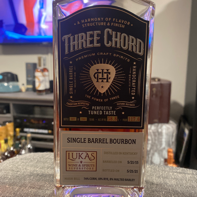 Three Chord Single Barrel Bourbon (Lukas Pick)