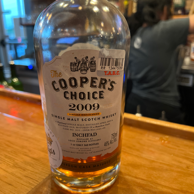 Cooper's Choice 2009 Single Malt Scotch Whiskey