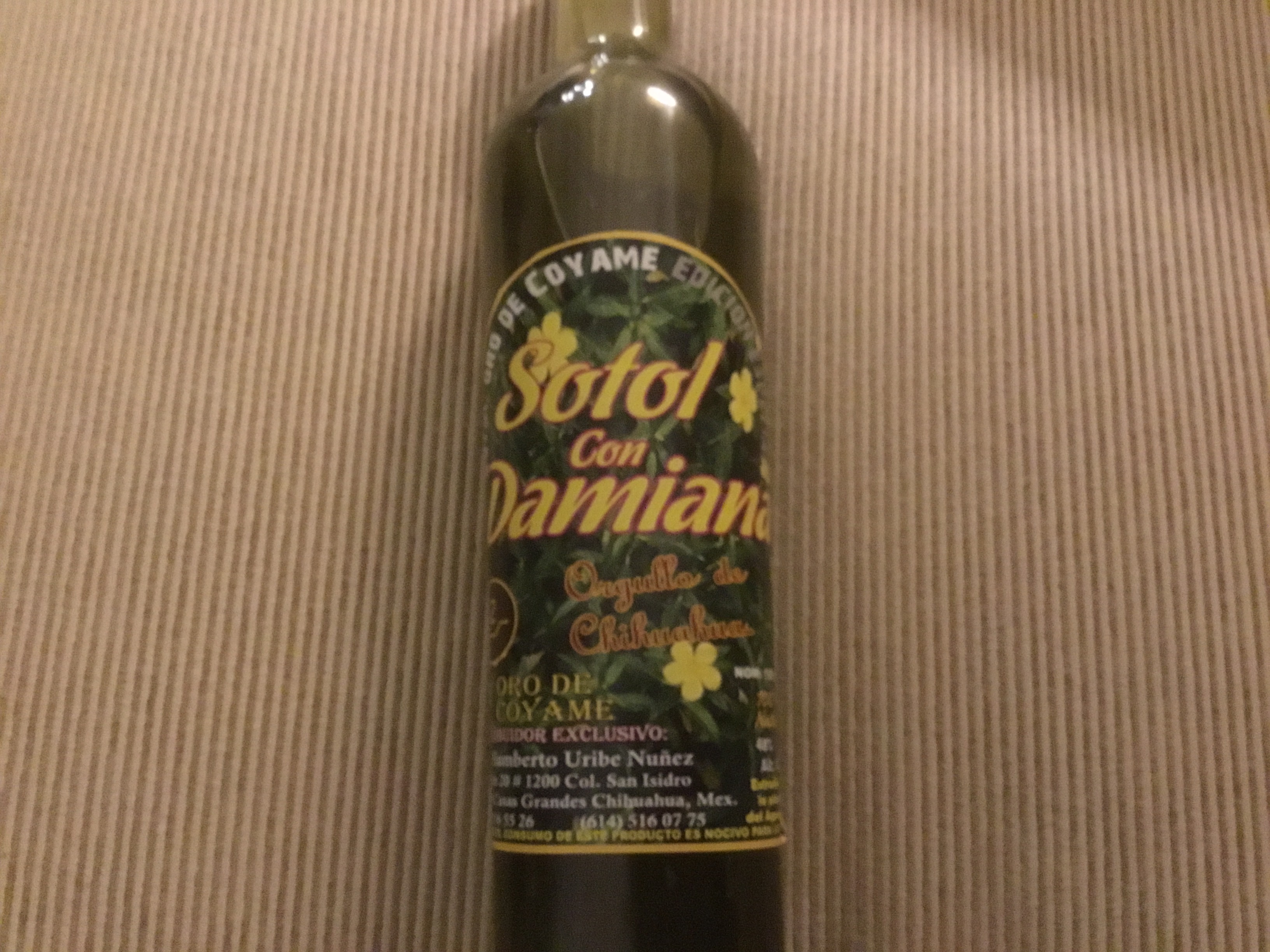 Sotol con Damiana