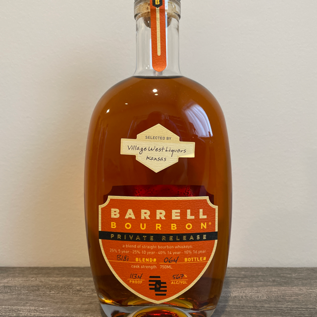 Barrell Bourbon Private Release (Village West Liquors)