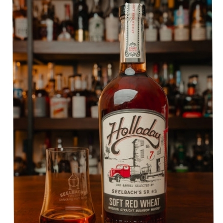 Holladay 7Year Soft Red Wheat Missouri Straight Bourbon Whiskey One Barrel,Hand Selected & Bottled For Seelbachs SR#3