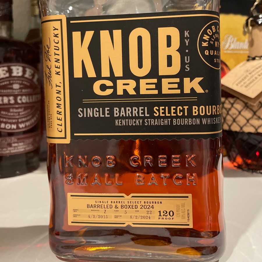 Knob Creek - Single Barrell Select - Barreled and Boxed