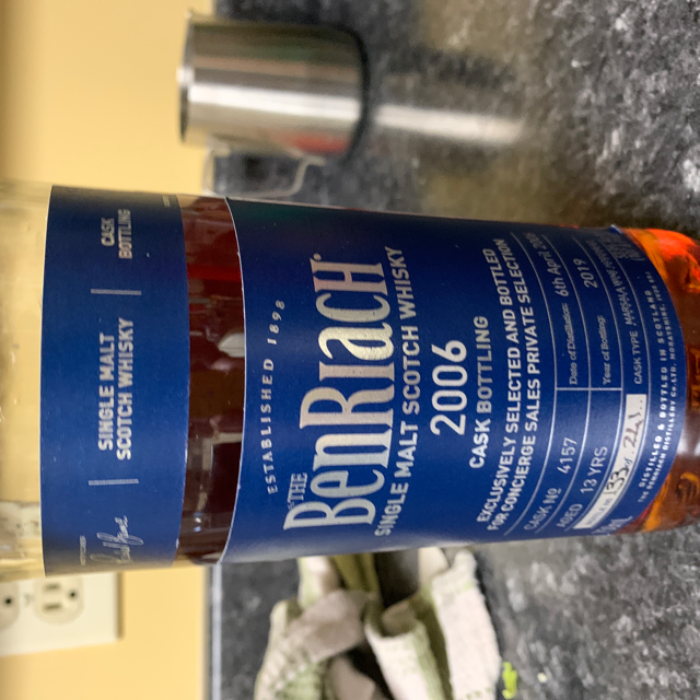 The benriach 2006 cask bottling